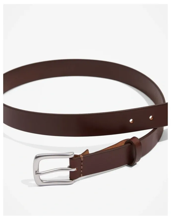 Country Road Leather Chino Belt in Chocolate