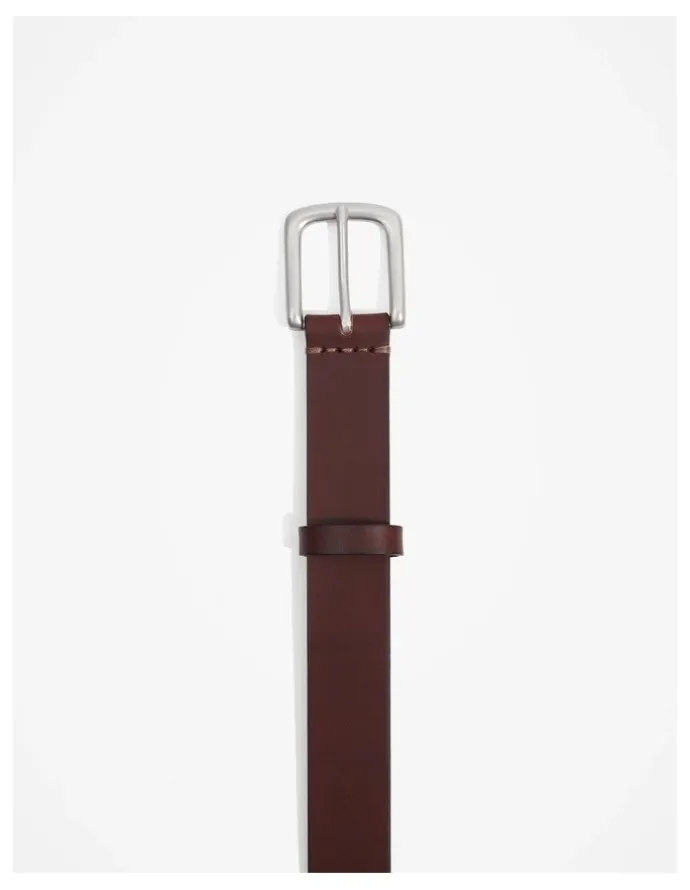 Country Road Leather Chino Belt in Chocolate
