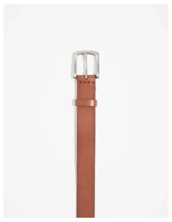 Country Road Leather Chino Belt in Deep Tan