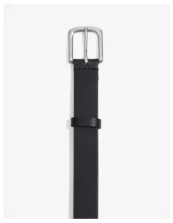 Country Road Leather Chino Belt in Black