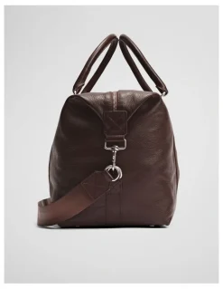 Country Road Leather Weekender in Chocolate