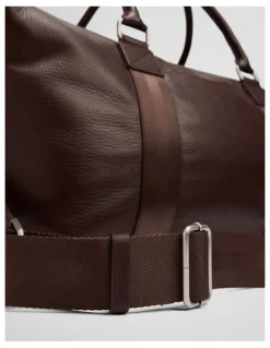 Country Road Leather Weekender in Chocolate