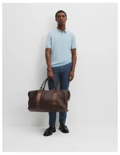 Country Road Leather Weekender in Chocolate