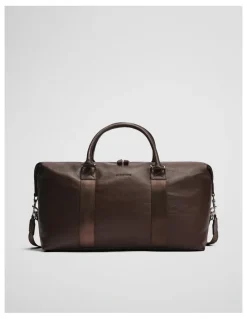 Country Road Leather Weekender in Chocolate