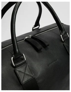 Country Road Leather Weekender in Black