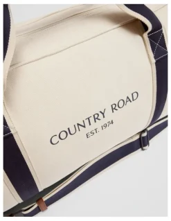Country Road Logo Tote in Ecru