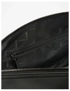 Country Road Recycled Blend Logo Wash Bag in Black