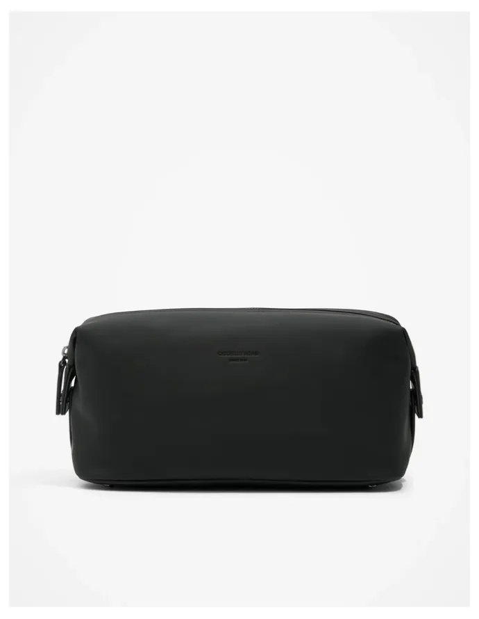 Country Road Recycled Blend Logo Wash Bag in Black