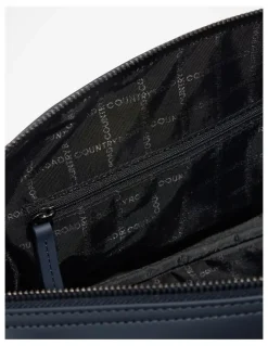 Country Road Recycled Blend Logo Wash Bag in Navy