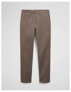 Country Road Regular Fit Travel Trouser in Mushroom