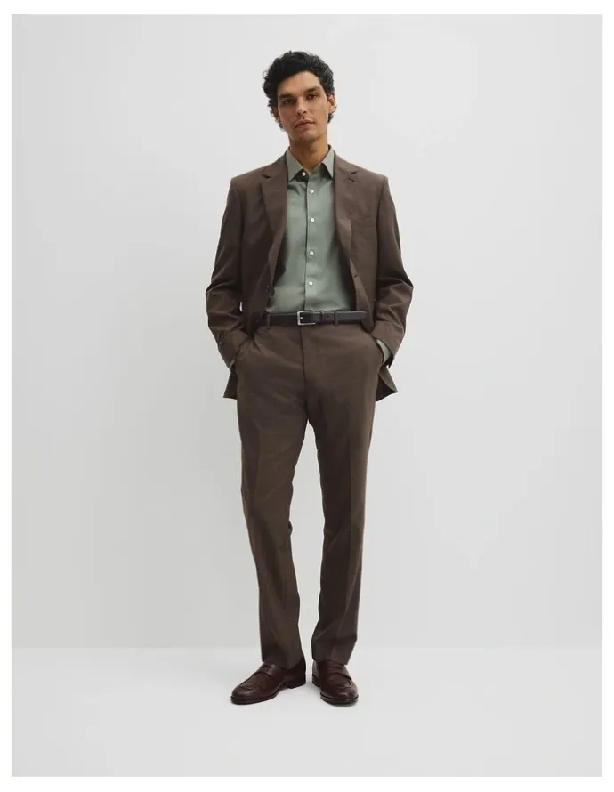 Country Road Regular Fit Oxford Shirt in Dried Sage