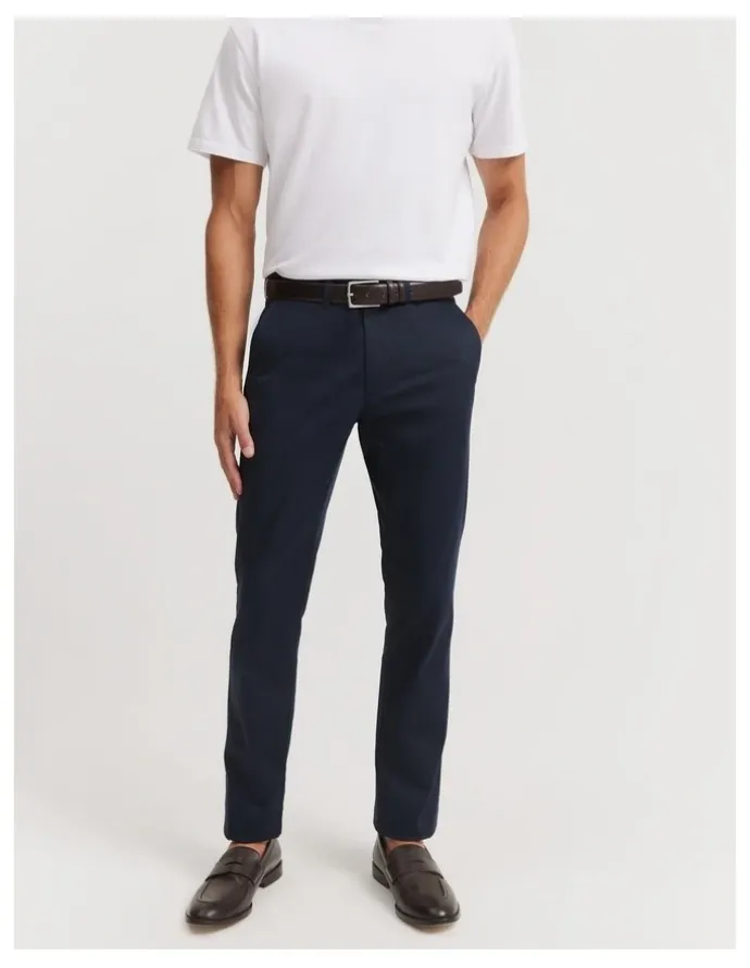 Country Road Regular Fit Travel Trouser in Ink