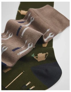 Country Road Tool Sock Pack Of 2 in Multi