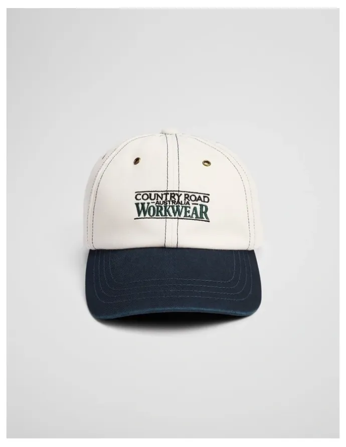 Country Road Workwear Cap in Ecru