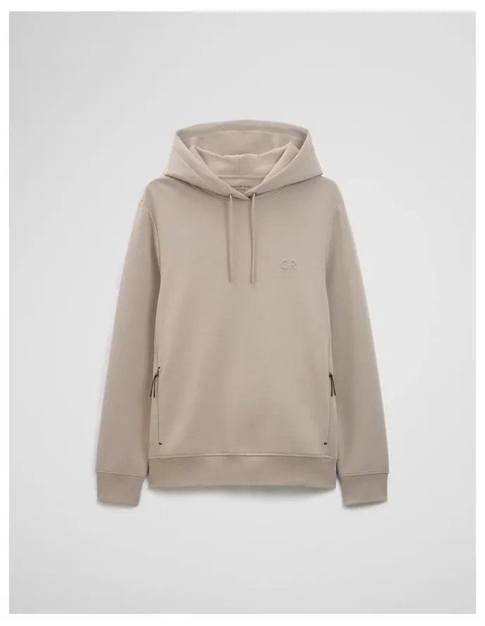 Country Road Athleisure Hooded Sweat in Taupe