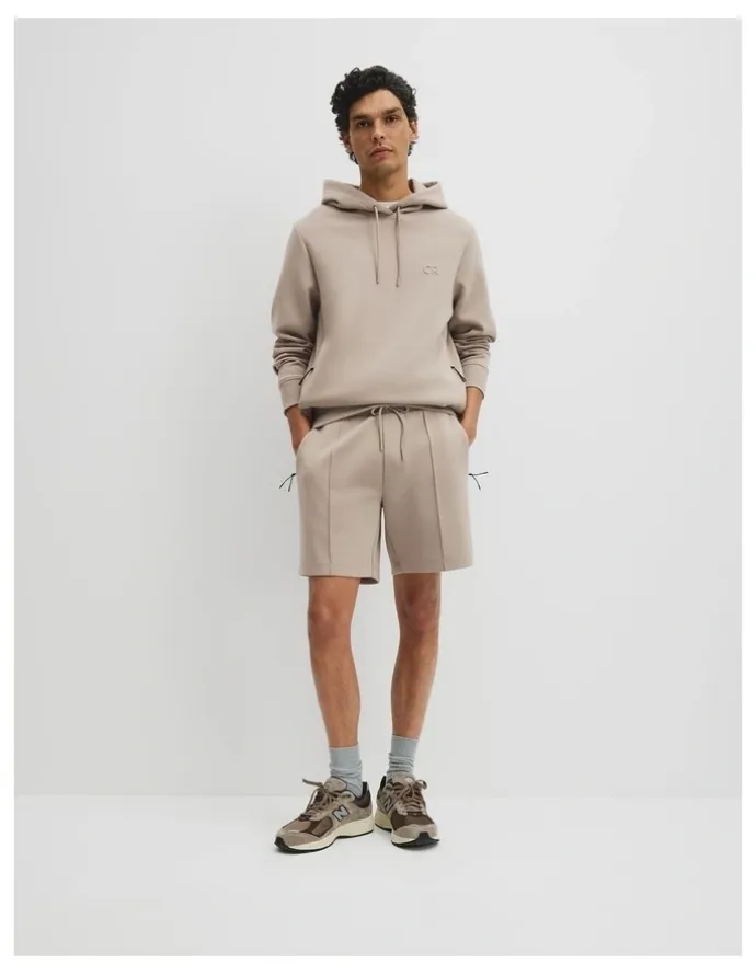 Country Road Athleisure Hooded Sweat in Taupe