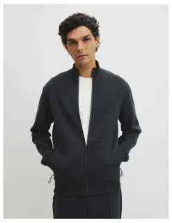 Country Road Athleisure Zip Through Sweat in Black