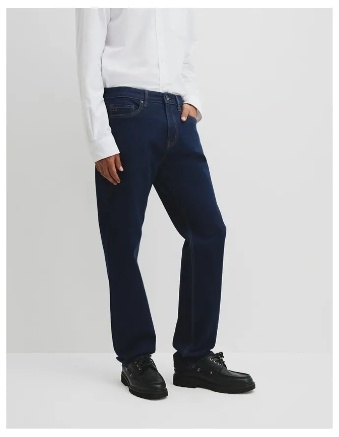 Country Road Australian Cotton Straight Leg Jean in Rinse Wash