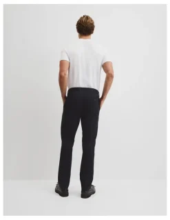 Country Road Australian Cotton Tapered Fit Stretch Chino in Jet Black
