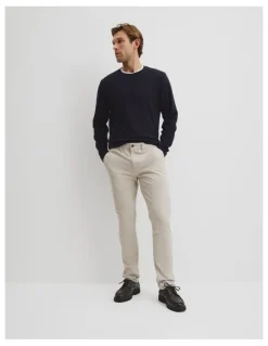 Country Road Australian Cotton Slim Fit Stretch Chino in Pebble