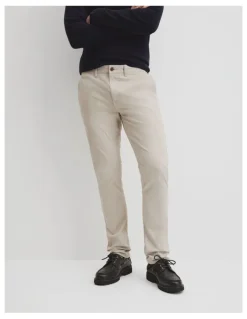Country Road Australian Cotton Slim Fit Stretch Chino in Pebble