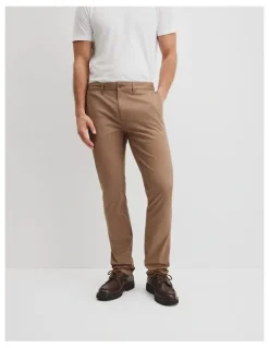 Country Road Australian Cotton Slim Fit Stretch Chino in Tan
