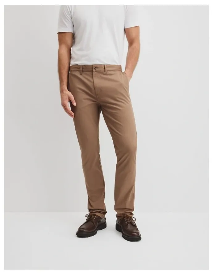 Country Road Australian Cotton Slim Fit Stretch Chino in Tan