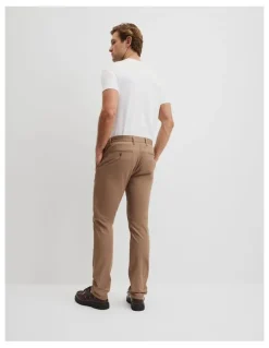 Country Road Australian Cotton Slim Fit Stretch Chino in Tan