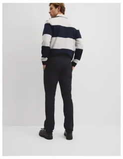 Country Road Australian Cotton Slim Fit Stretch Chino in Jet Black