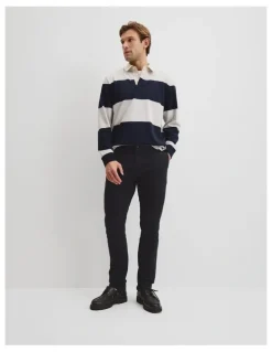 Country Road Australian Cotton Slim Fit Stretch Chino in Jet Black