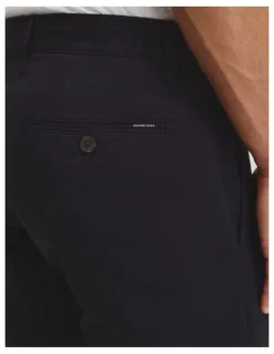 Country Road Australian Cotton Standard Fit Stretch Chino in Jet Black