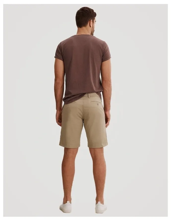 Country Road Australian Cotton Stretch Chino Short in Birch