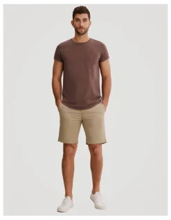 Country Road Australian Cotton Stretch Chino Short in Birch