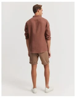 Country Road Australian Cotton Stretch Chino Short in Tan