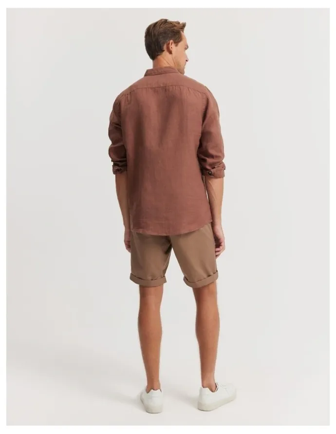 Country Road Australian Cotton Stretch Chino Short in Tan