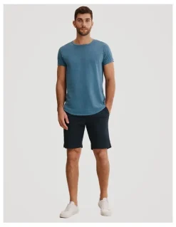 Country Road Australian Cotton Stretch Chino Short in Navy