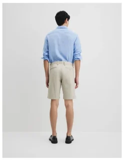 Country Road Australian Cotton Stretch Chino Short in Pebble