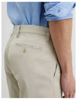 Country Road Australian Cotton Stretch Chino Short in Pebble