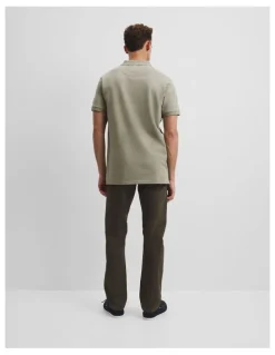 Country Road Australian Cotton Pique Polo in Soft Grass