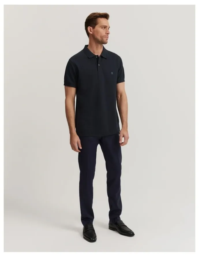 Country Road Australian Cotton Pique Polo in Navy