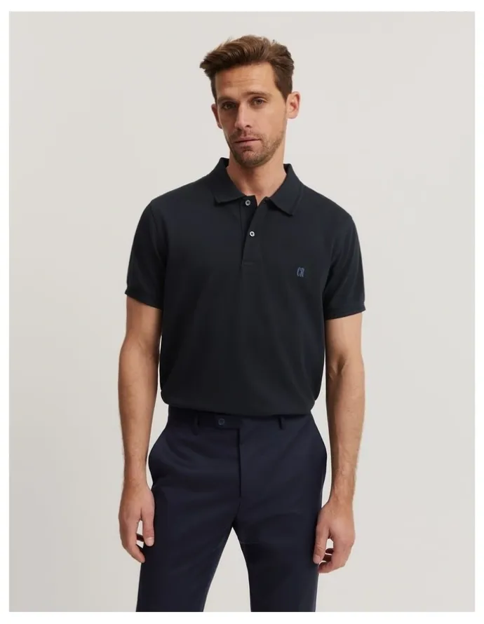 Country Road Australian Cotton Pique Polo in Navy
