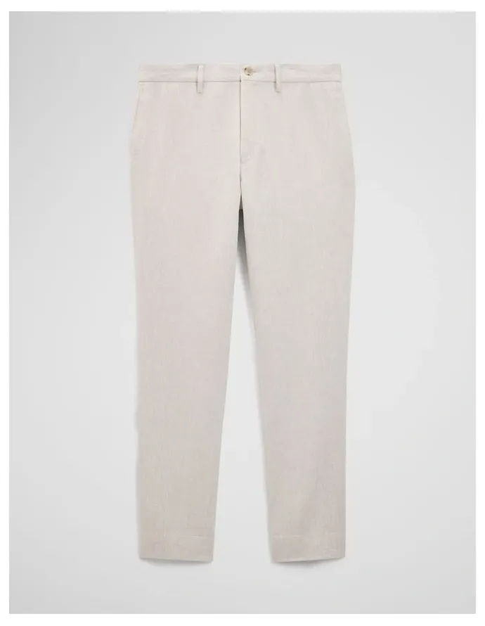 Country Road Linen Cotton Pant in Oat