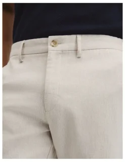 Country Road Linen Cotton Pant in Oat