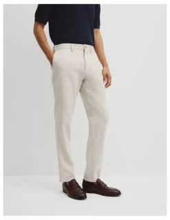 Country Road Linen Cotton Pant in Oat