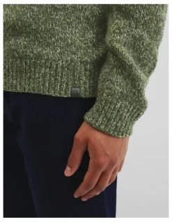 Country Road Merino Wool Blend Crew Neck Knit in Bushwalk