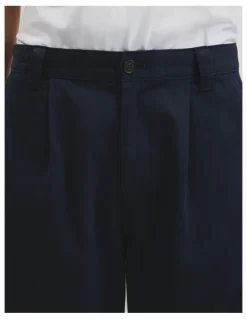 Country Road Pleated Wide Leg Chino in True Navy