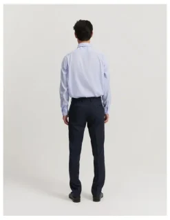Country Road Regular Fit Australian Wool Travel Pant in Navy