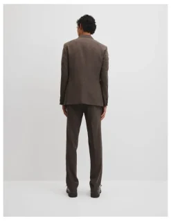 Country Road Reg Wet Look Blend HNDTH Jacket in Chocolate