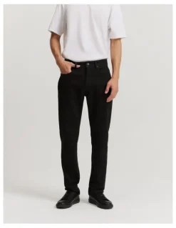 Country Road Straight Fit Denim Jeans in Black