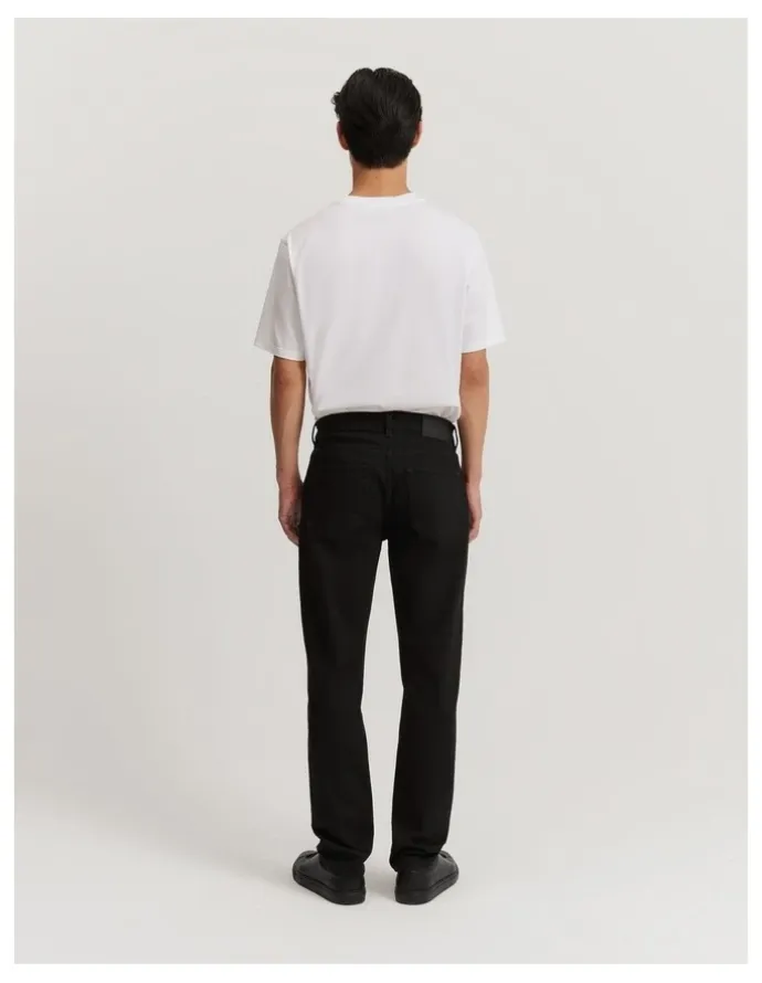 Country Road Straight Fit Denim Jeans in Black
